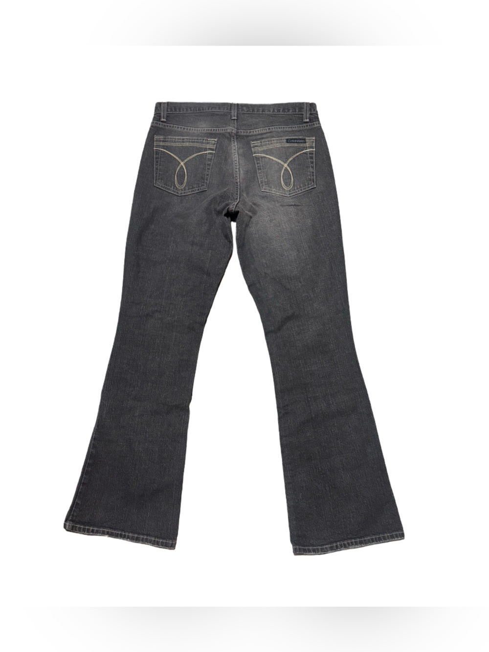 Calvin Klein Flare Jean Women's 8 Y2K Denim Dark Wash Low Rise Casual